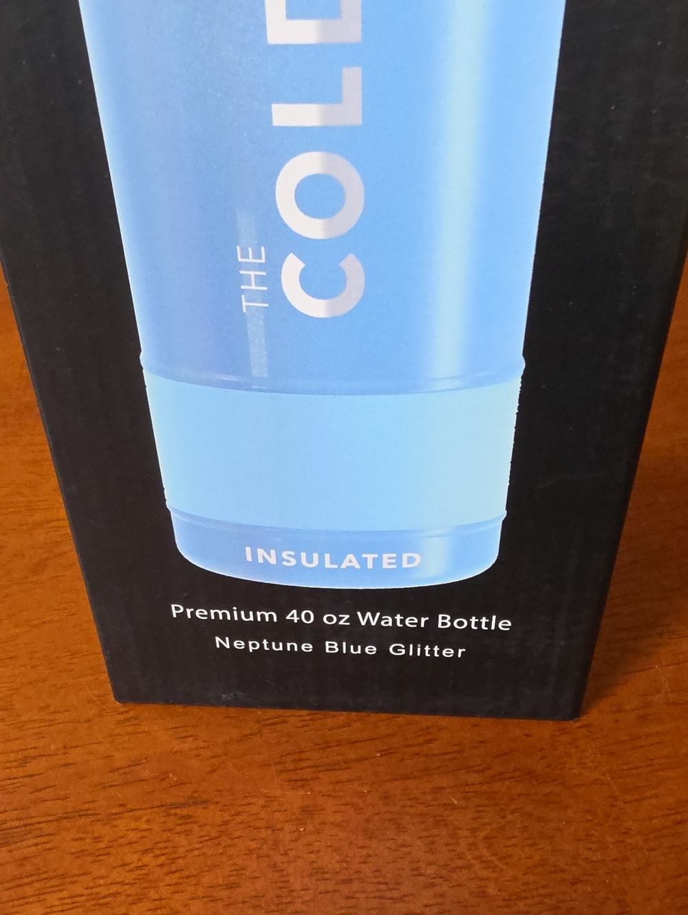 Coldest Premium 40 oz Water Bottle - Neptune Blue Glitter - Picture 7 of 7